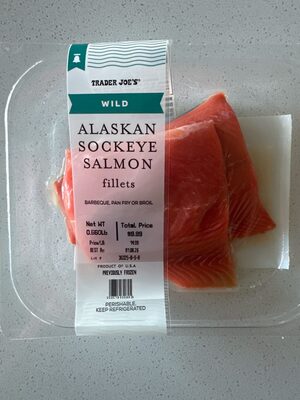 Wild Alaskan Sockeye Salmon Fillets