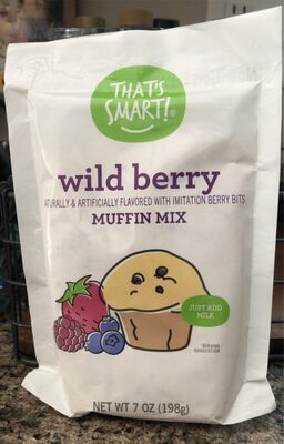 Wild berry flavored muffin mix