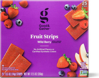 Wild berry fruit strips