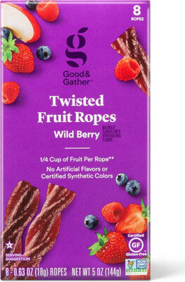 Wild berry twisted fruit ropes