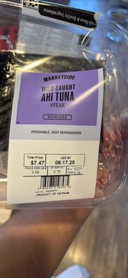 Wild Caught Ahi Tuna Steak