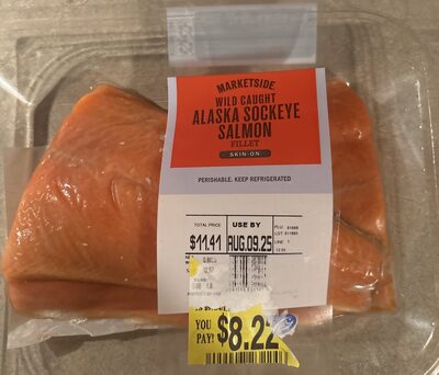 Wild Caught Alaska Sockeye Salmon Filet