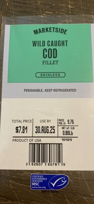 Wild Caught Cod Fillet Skinless