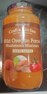Nutrition facts of Wild Oregon Porcini Mushroom Marinara