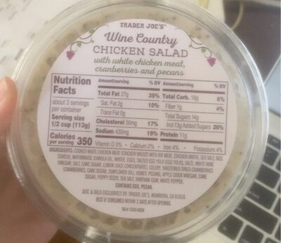 Wine country chicken salad