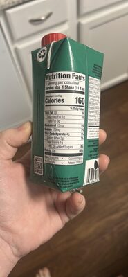 Winter Mint Chocolate Protein Shake