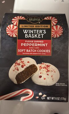 Winter’s Basket Fudge Dipped Pepperment Soft Batch Cookies