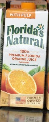 With Pulp 100% Premium Orange Juice From Concentrate Pasteurized