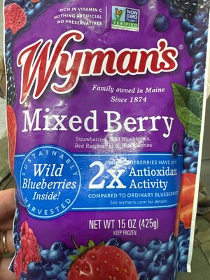 Wyman's of maine, fresh frozen mixed berries