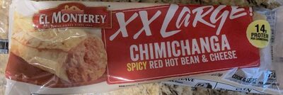 XXLarge Chimichanga Spicy Red Hot Bean & Cheese