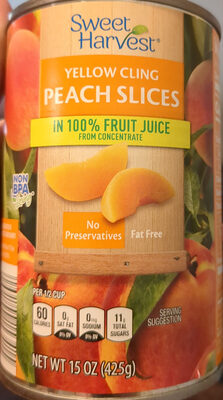 Yellow Cling Peach Slices