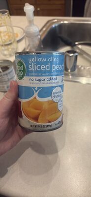 yellow cling sliced peaches