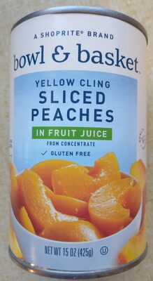 Yellow Cling Sliced Peaches in Fruit Juice