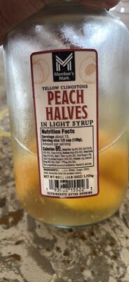 Yellow Clingstone Peach Halves in Light Syrup