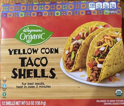 Yellow corn taco shells