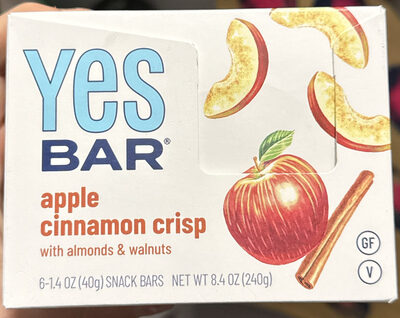 YES bar  Apple cinnamon crisp with almonds and walnuts