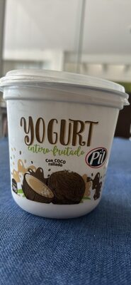 Yogurt entero-frutado con coco rallado