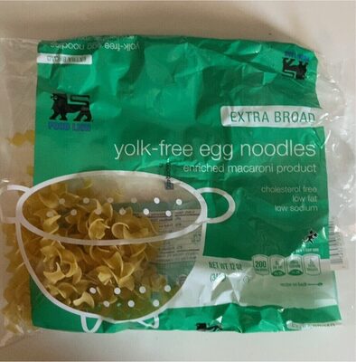 Yolk-Free Egg Ribbons Enriched Macaroni Product