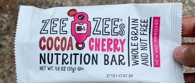 Zee Zee’s Cocoa Cherry Nutrition Bar