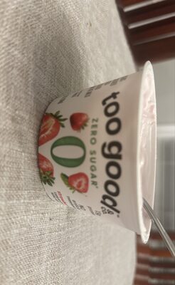 zero sugar strawberry flavored yogurt
