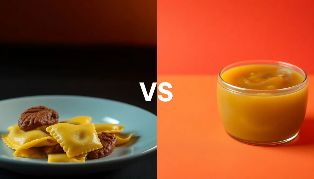 Ravioli vs Apple Sauce