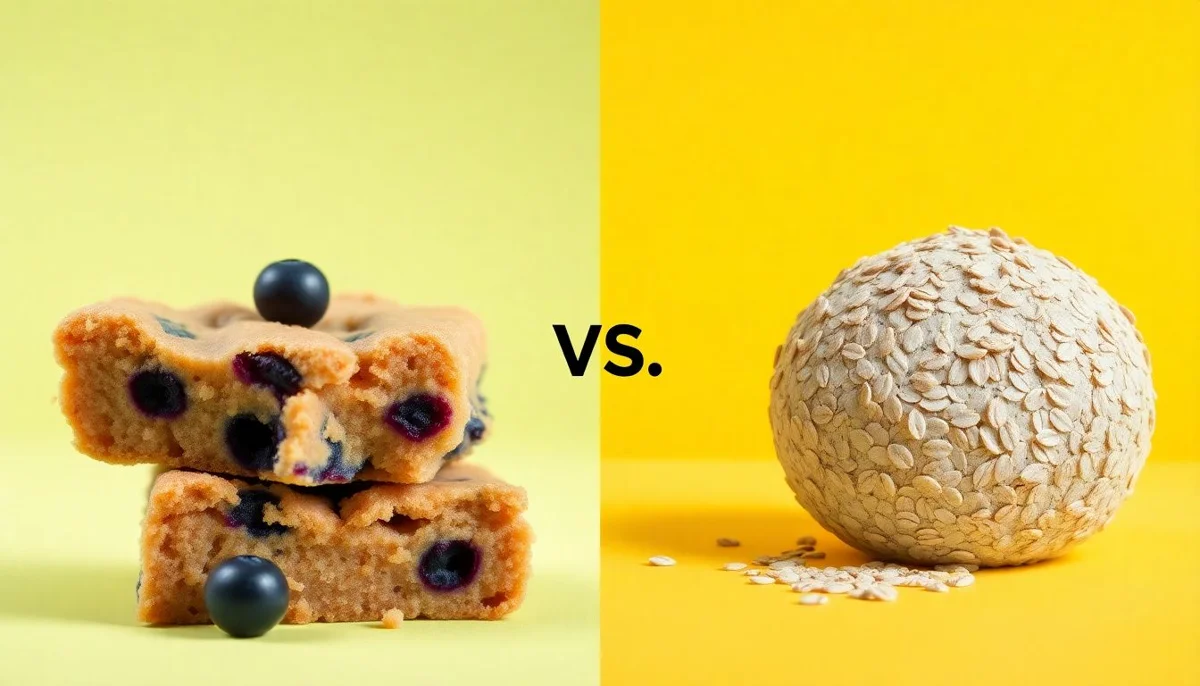 Blueberry Muffin Bars vs Steel Cut Oats