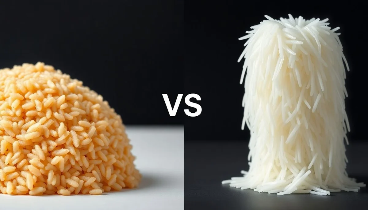 Brown Rice vs Cooked Sticky White Rice