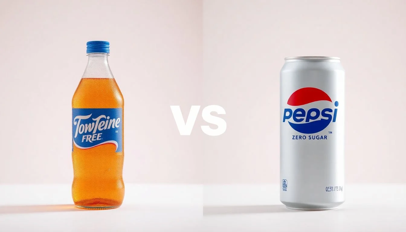 Caffeine free ginger ale vs Pepsi Zero Sugar