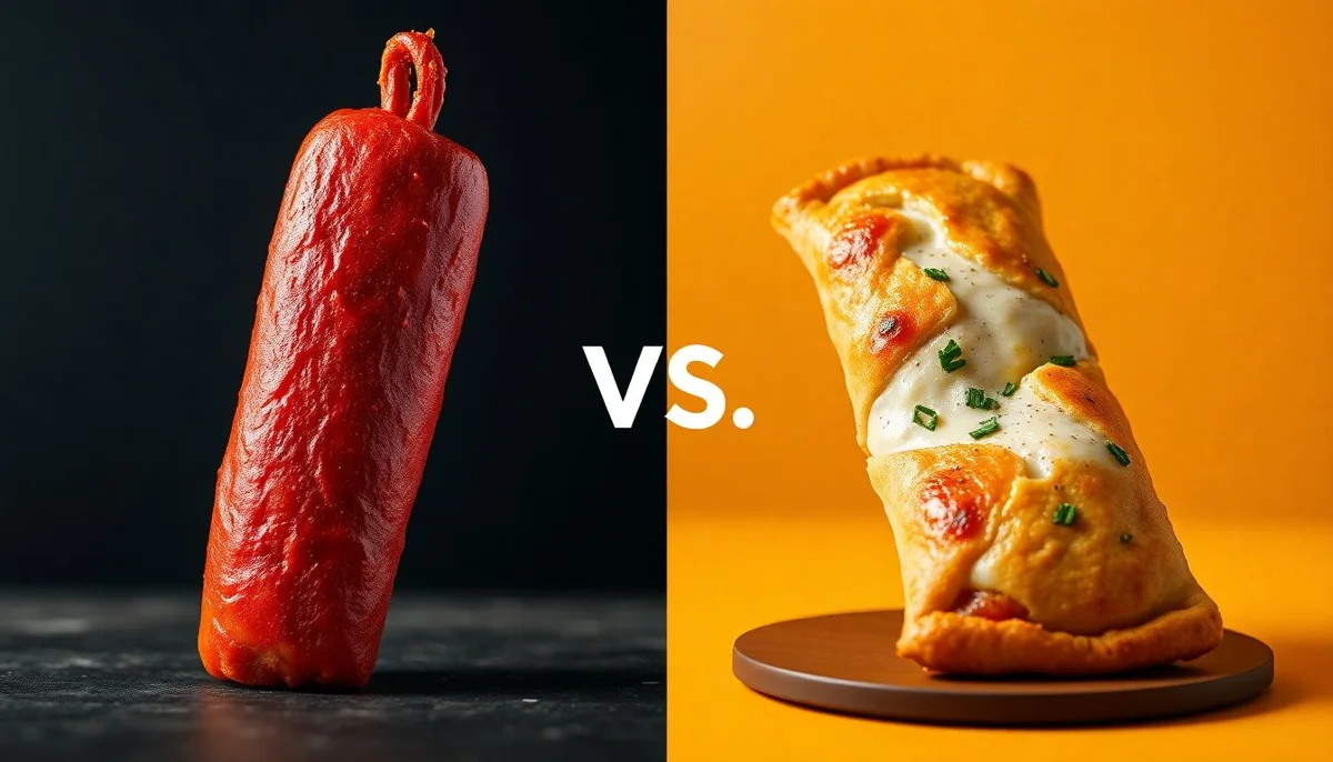 Chorizo vs Four Cheese Calzone