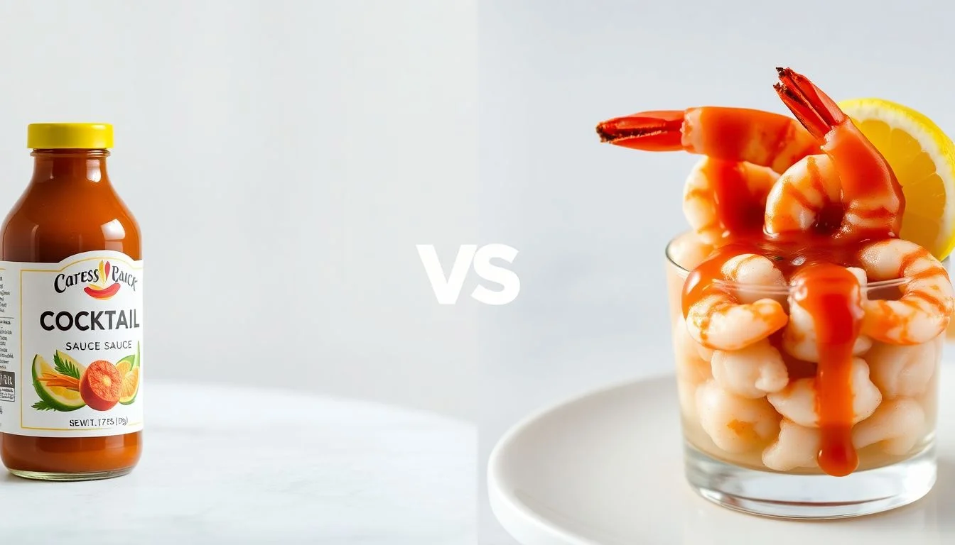 Coastal Cocktail Sauce vs Shrimp Cocktail With Cocktail Sauce + Lemon