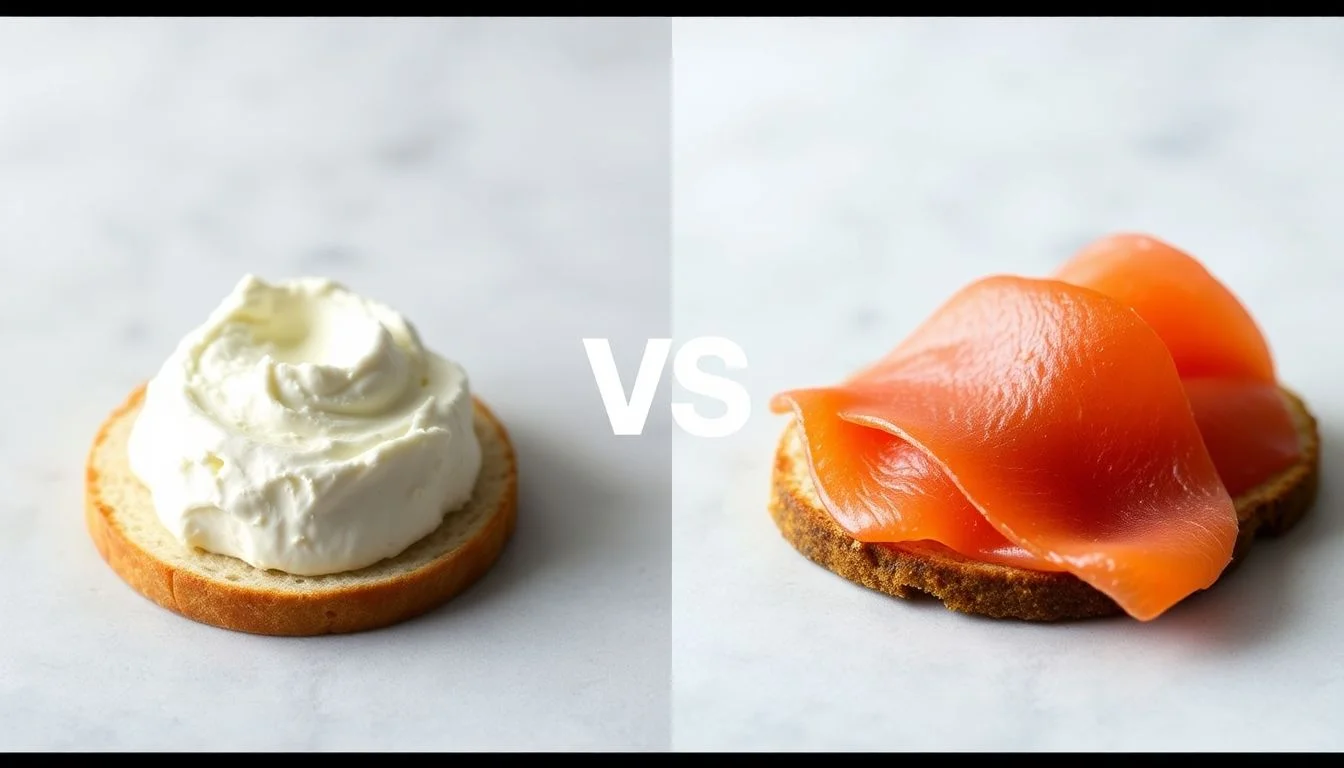 Cream Cheese vs Philadelphia Smoked Salmon