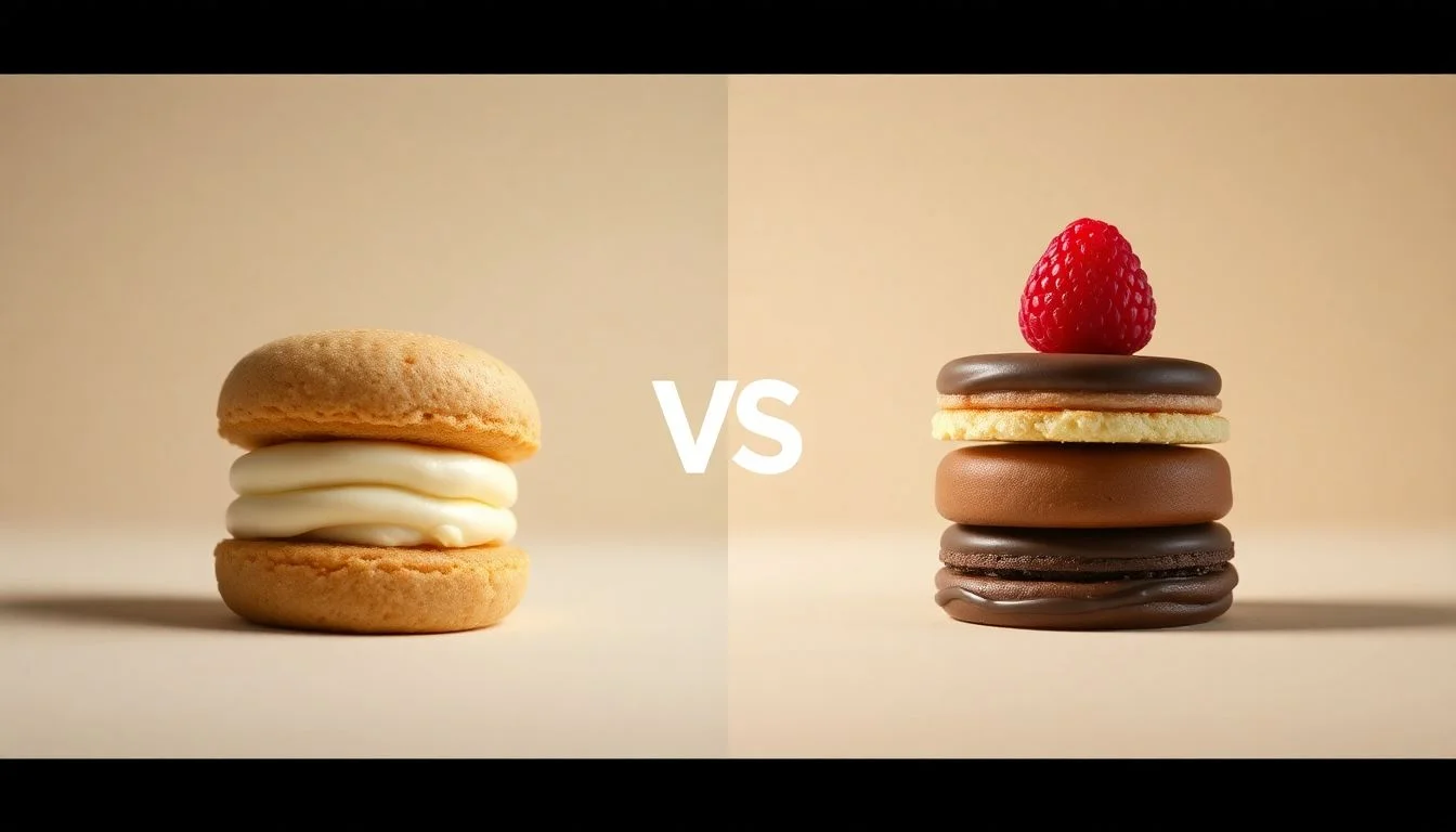 Creme Filled Wafers vs Raspberry + Dark Chocolate Wafers