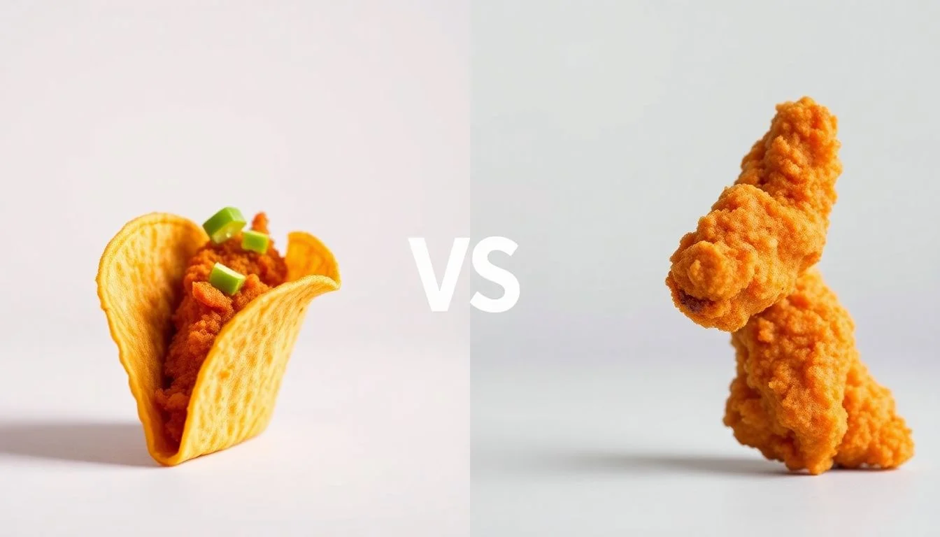 Crunchy Taco Shells vs FRIED PORK RINDS ORIGINAL FLAVOR
