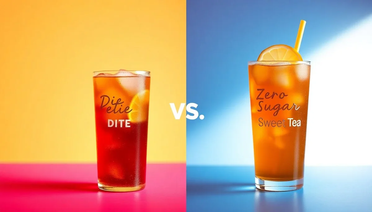 Diet Iced Tea vs Zero Sugar Sweet Tea