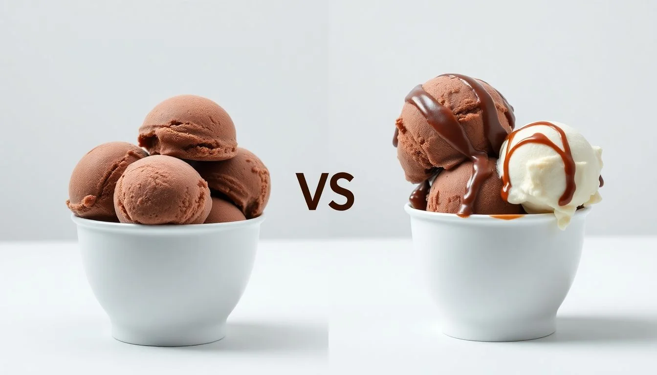 Dutch Chocolate Ice Cream vs Chocolate ice cream