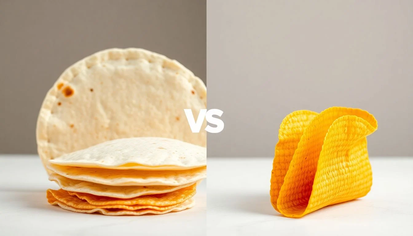 Flour tortillas vs yellow corn authentic mexican 12 taco shells