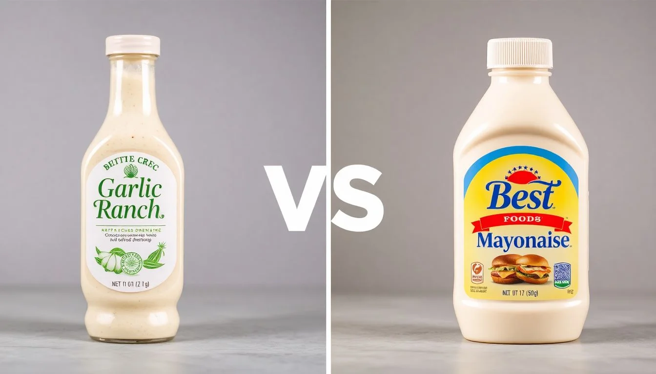 Garlic ranch dressing & dip vs Best foods, real mayonnaise