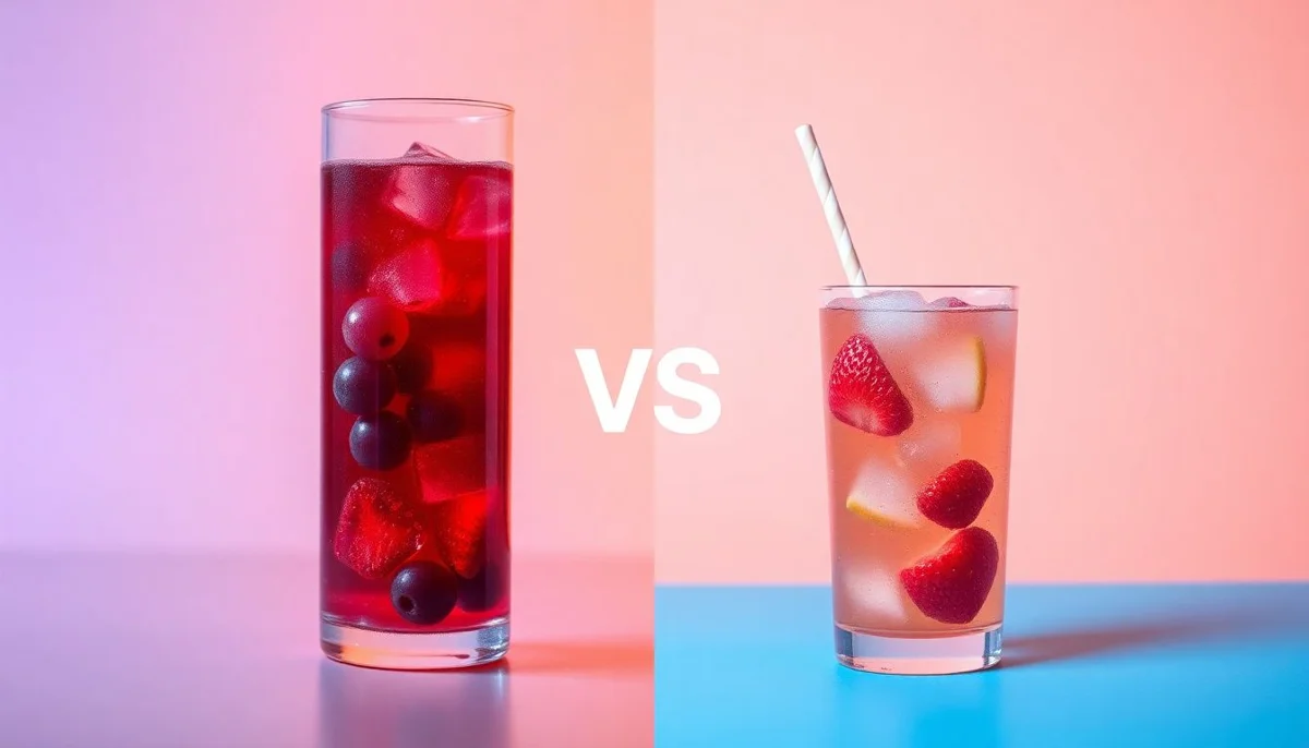 Grape Hydration Drink vs No Sugar Added Beverage