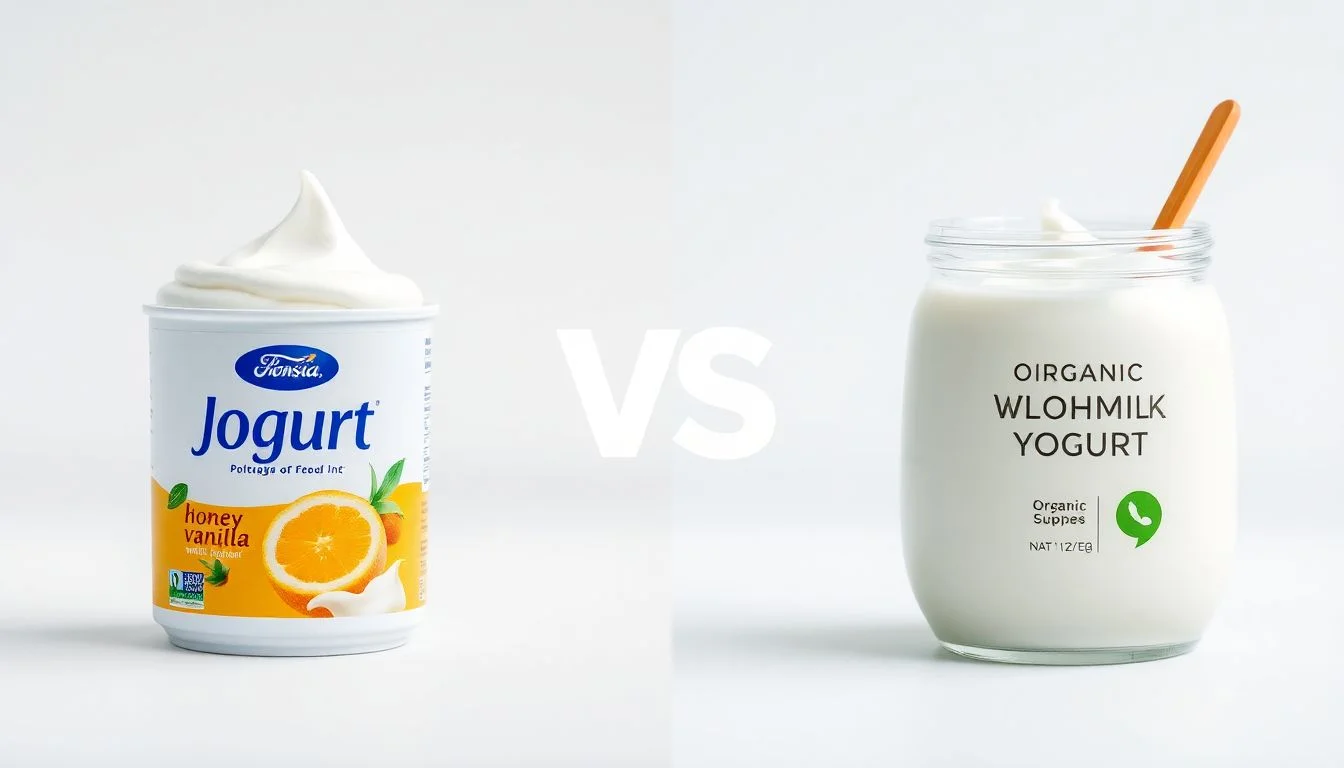 Greek Yogurt Style Honey Vanilla vs Organic Whole Milk Yogurt