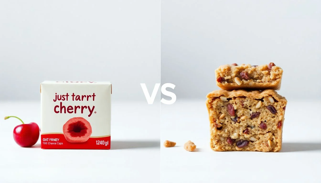 Just Tart Cherry vs Oatmeal Power Cup Maple & Brown Sugar