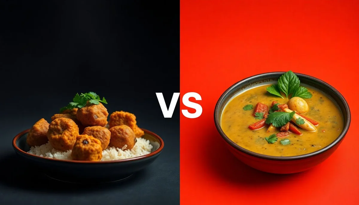 Kofta Mix vs Thai Green Curry