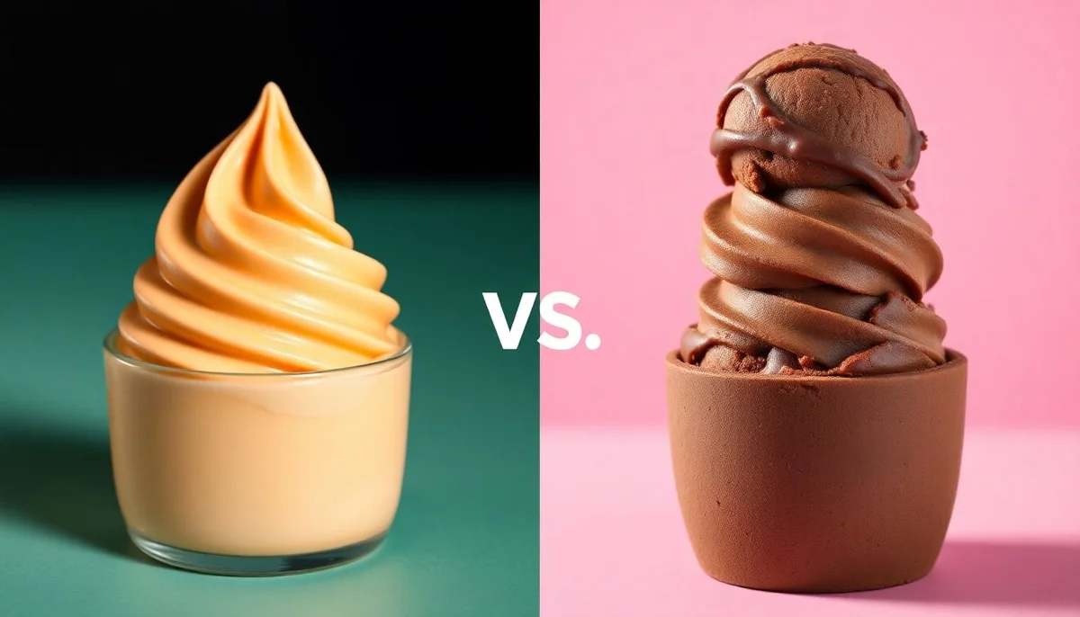 Natural PB Creamy vs Chocolate Fudge Ice Cream