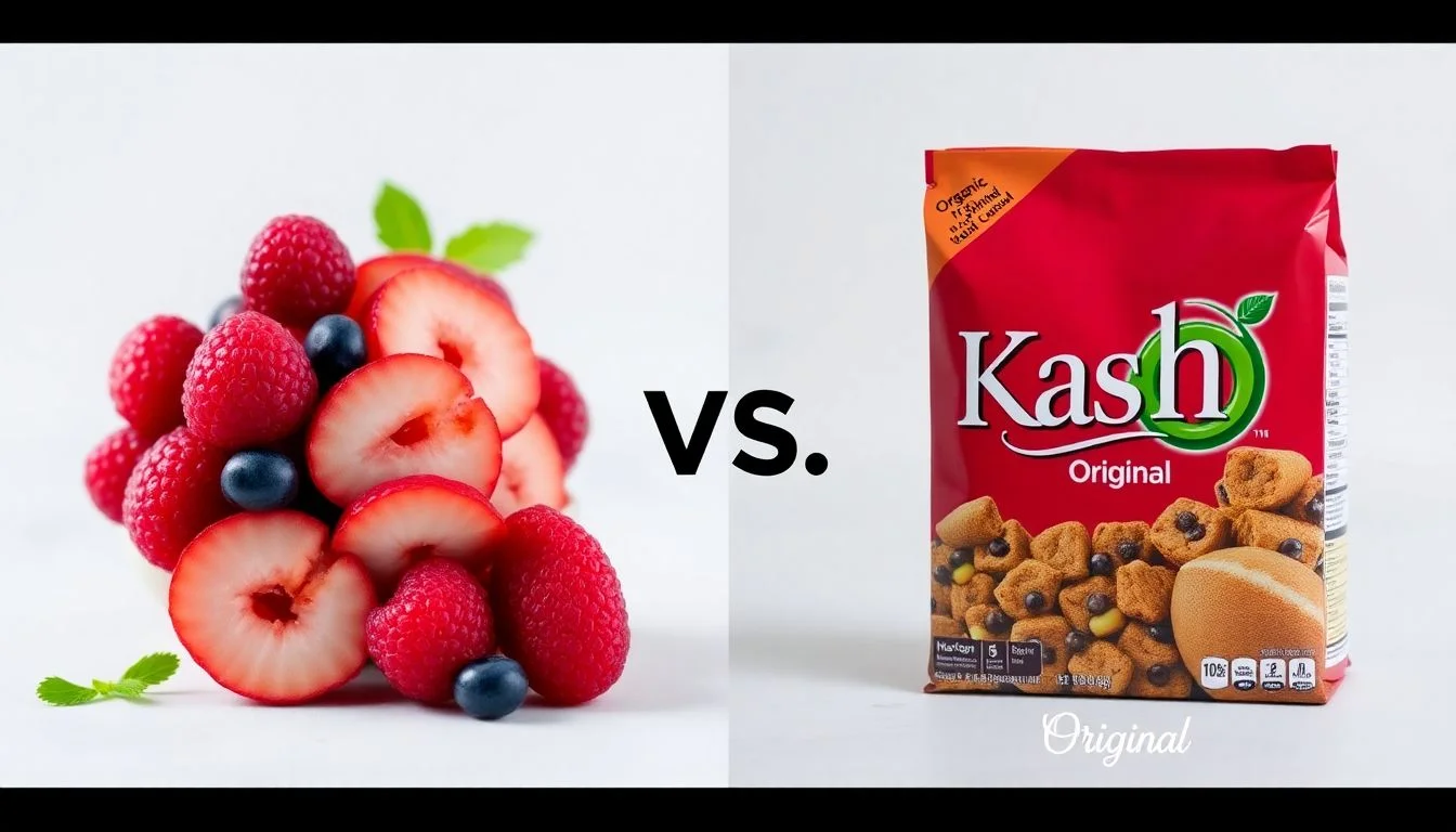 Organic Berry Fruitful vs Kashi GO Original