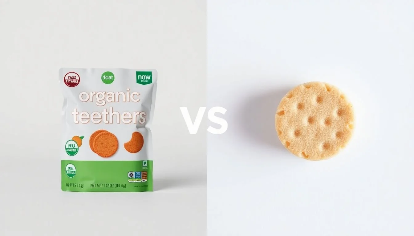 Organic Teethers vs Organic Teething Wafers