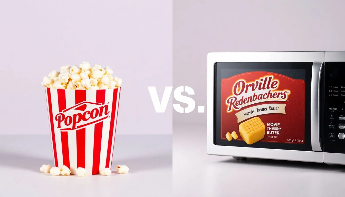 Original Popcorn vs Orville redenbacher s movie theater butter microwave