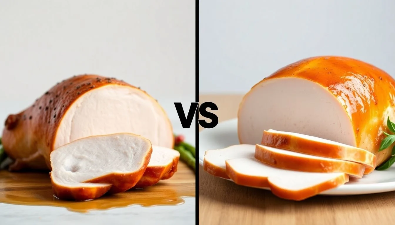 Oven Roasted Turkey Breast vs Butterball, thick sliced white turkey, honey roasted