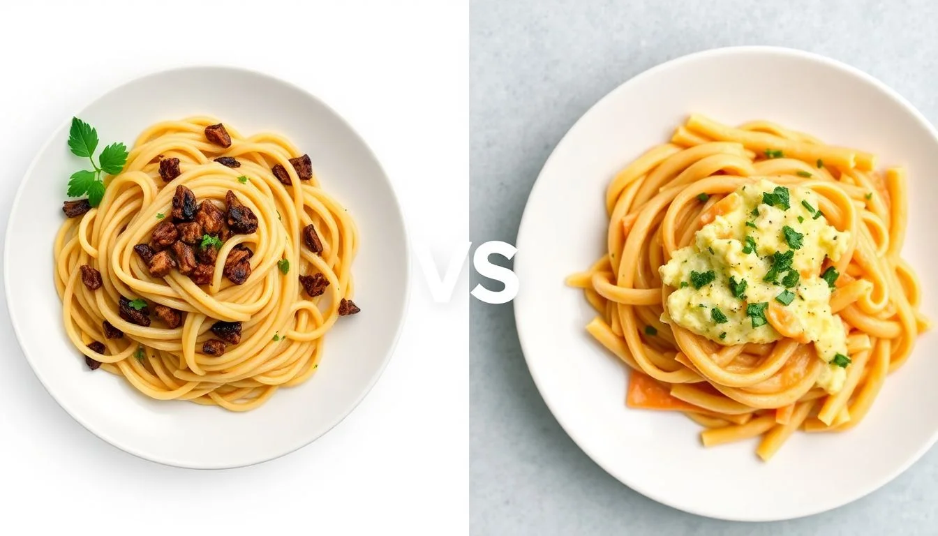 Pasta Funghi vs Penne & Four Cheese Pasta & Cheese