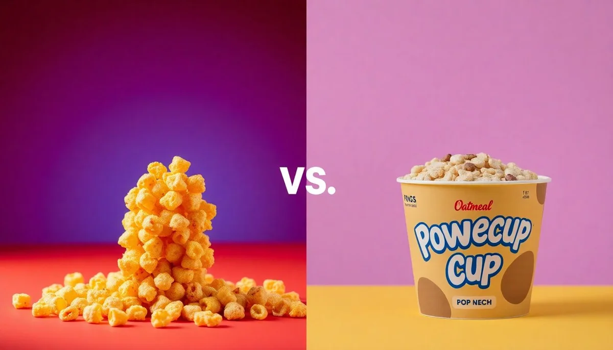 Pops Corn Cereal vs Oatmeal Power Cup