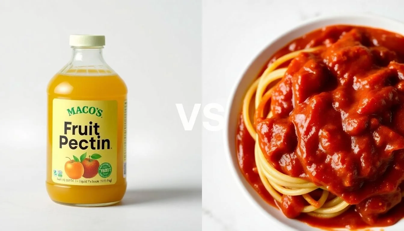 Premium Liquid Fruit Pectin vs Traditional Pasta Sauce (No Sugar Added)