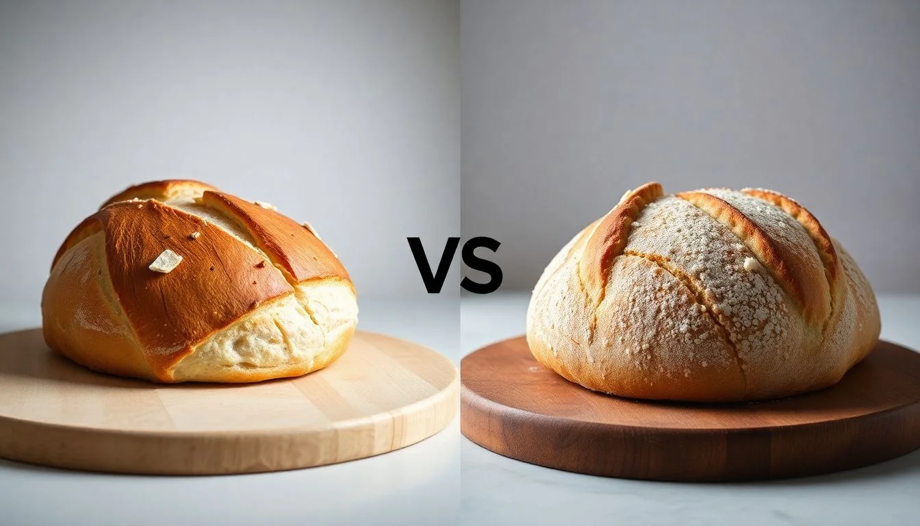 Sourdough Boule Sliced vs Country Sourdough Bread